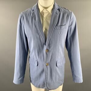 KLEIN EPSTEIN & PARKER Size 40 Blue Lyocel Blend Notch Lapel Sport Coat